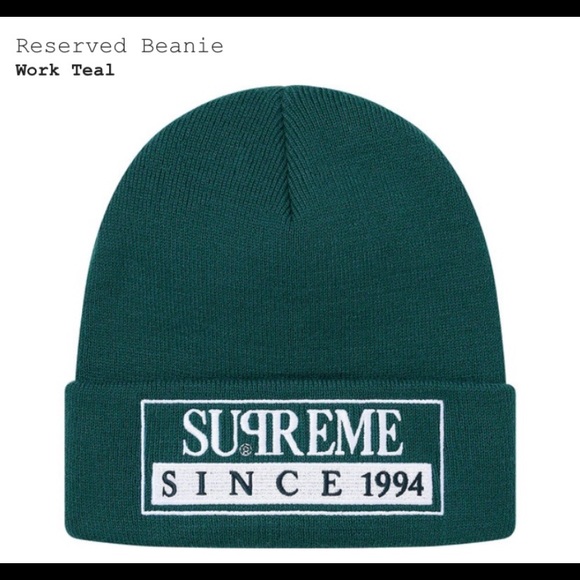 Supreme Other - 🔥Supreme Beanie Since 1994 SS20 work Teal hat